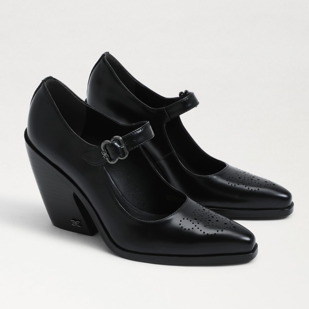 Sam Edelman Black Mary Jane Heels